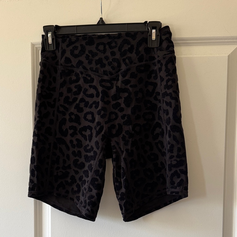 Balance Athletica Black Animal Print Bike Shorts
